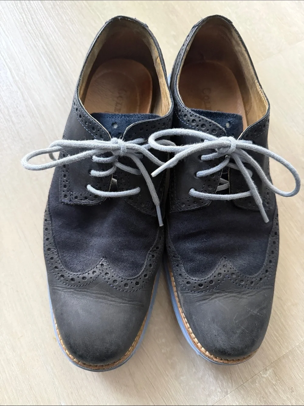 Cole Haan men's Wingtip Derby Shoes - Classic Brogue Style size 8.5